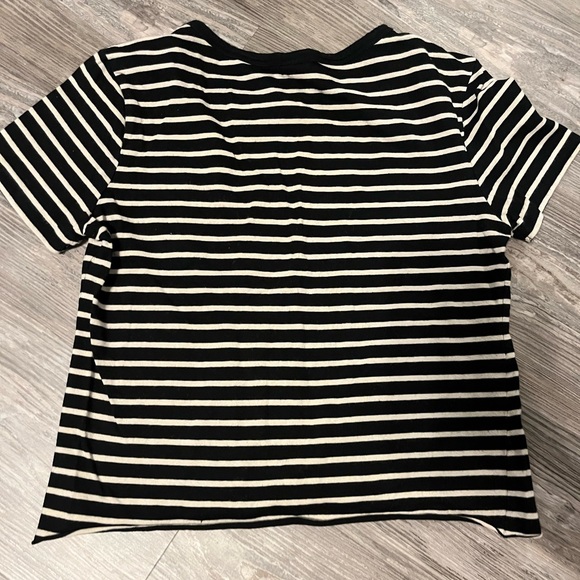 H&M Striped Lightly Cropped Tee - Picture 3 of 4